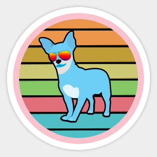 Blue Chihuahua Sticker